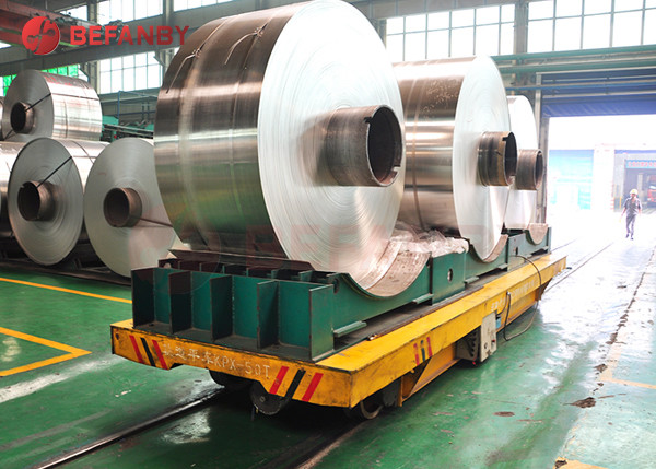 Motorized Electric Rail Transfer Coil Moving Trolley