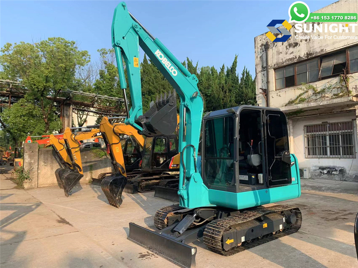 Excellent Condition Original Design Japanese Excavator Used 6 TON Kobelco 60 SK60 SK60-8 Mini Digger in Cheap Price