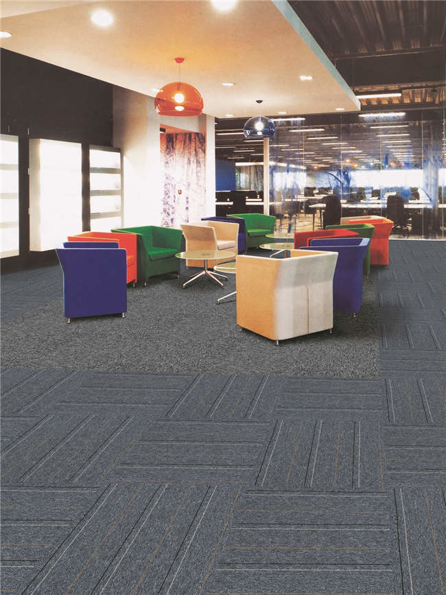 FLOOR PRPTECTION PP WITH BITUMEN COMMERCIAL CARPET TILE 50CM*50CM