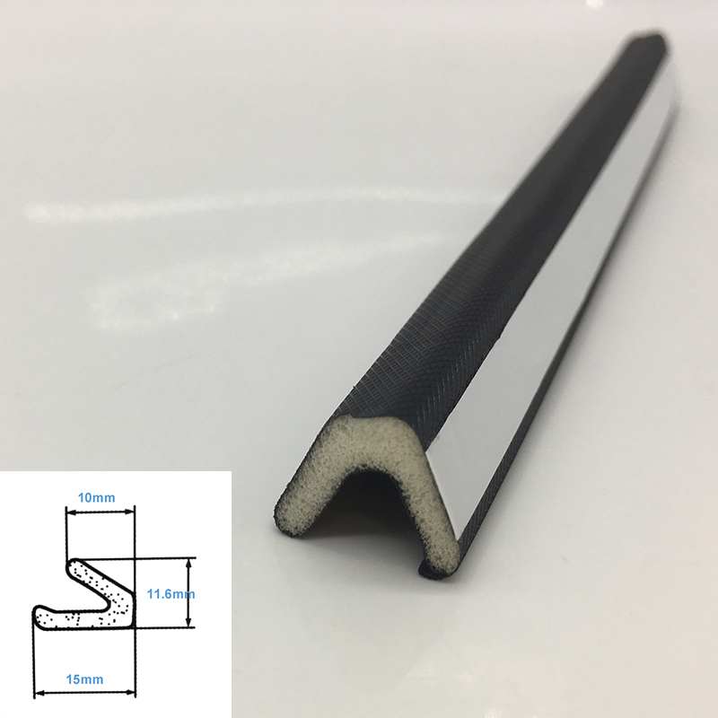 PU PE PP Skeleton Door Seal Strip for Wood Door Frame Functioning as Sound Insulation