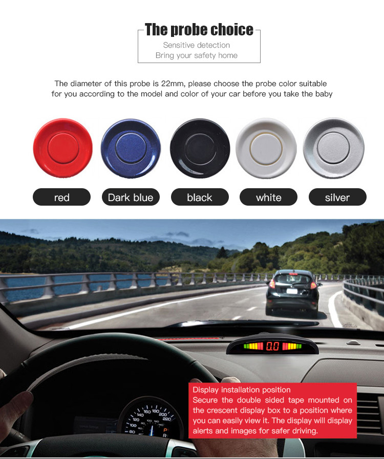 70dB 80dB Blind Spot Monitoring Systems 12V Reverse Backup Radar