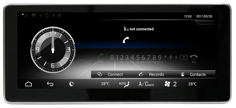 Ouchuangbo 10.25 inch audio gps navi for Benz SLK 2009-2015 android 6.0 OS 8 core 32GB ROM