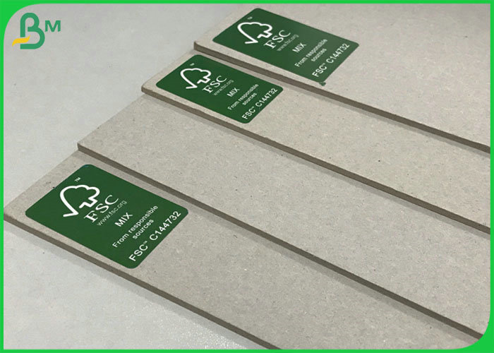 Recycled Pulp Fibre High Thickness Cardboard 1.2mm 1.5mm Greyboard For Mounted