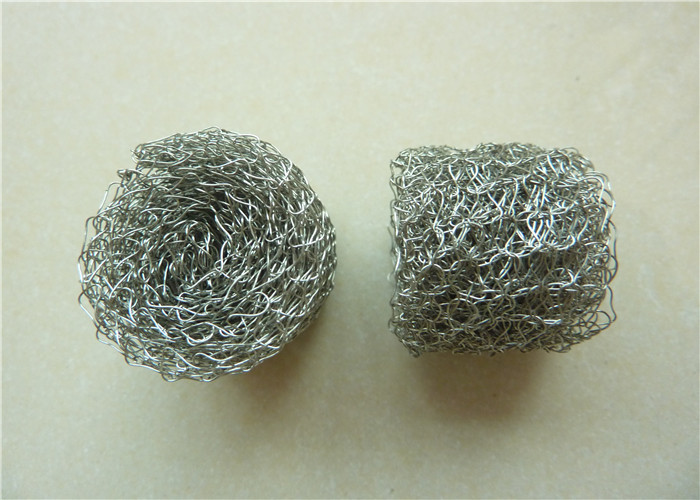 Dia 40*20mm Cylinder Knitted Wire Exhaust Mesh Gasket Support Rings Alkali Resistant