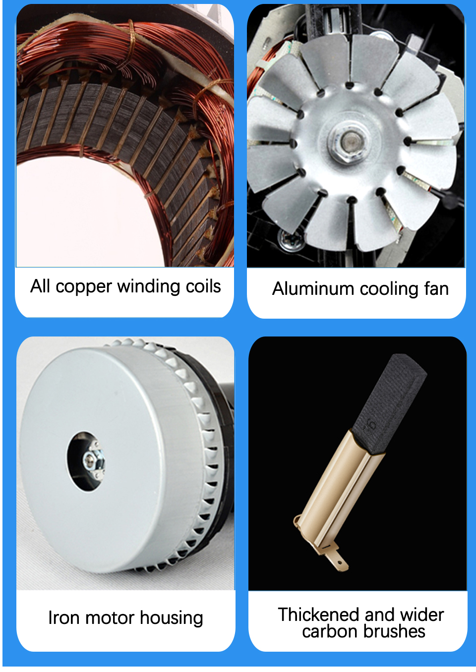 2000W 220V Brushless Dc Vacuum Motor Tangential Customized 24V Dc OEM