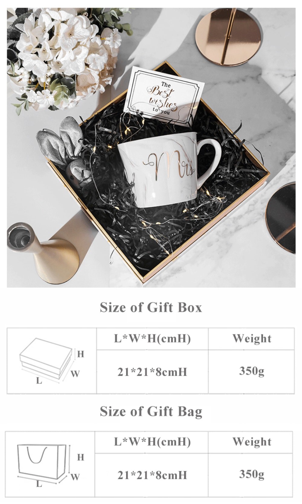 21*21*9cm Marble Texture Rigid Paper Gift Box , Lift Off Lid Box For Wedding Favor