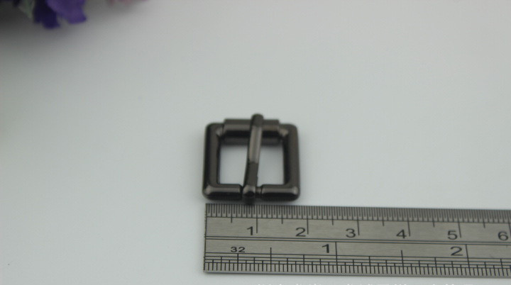 High Quality 3 Color 13 MM Zinc Alloy Metal Pin Rolling Square Belt Buckles For Handbags