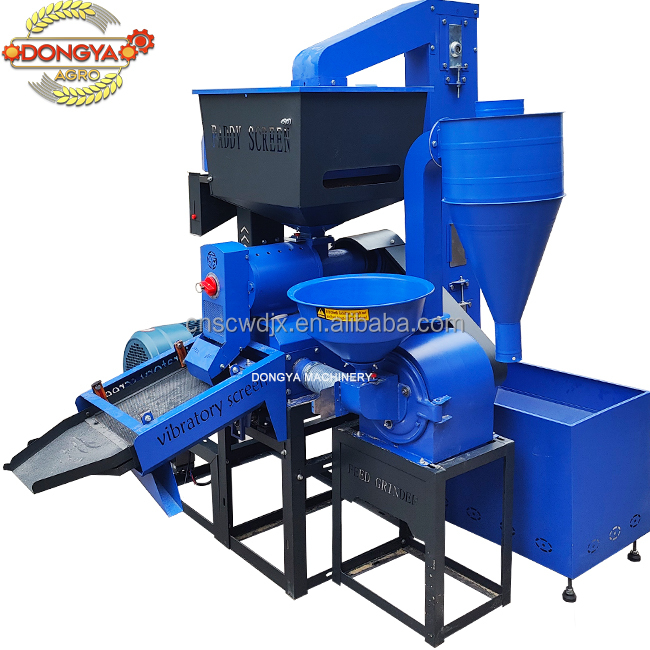 DongYa Agro 15hp Combined Commercial Rice Mill Machine 650KG Per Hour