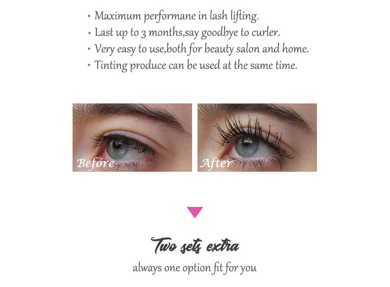 Pink DIY Salon Brow Lamination 2 In 1 Eyelash Lift Kit Eyelash& Eyebrow Perm Kit