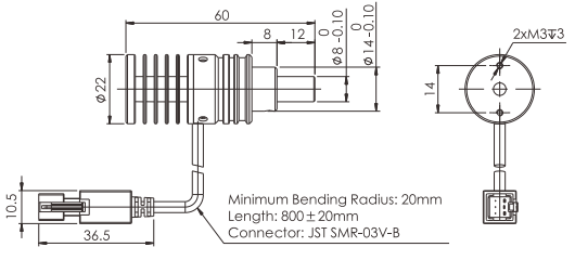 1 Channel Dia22mm RGBW Machine Vision LED Lighting High Intensity Spotlights