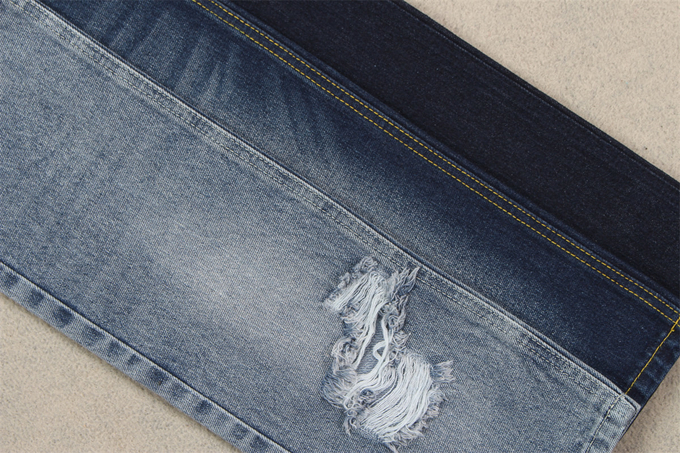 12.5 Once 190 cm 100% Cotton Super Indigo Blue Denim Jeans Fabric
