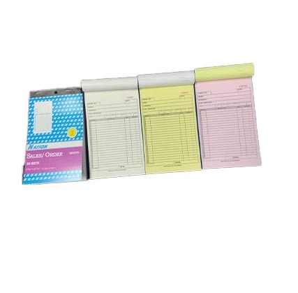 Factory supplier Customized 3 parts carbonless paper sales order book for business usage