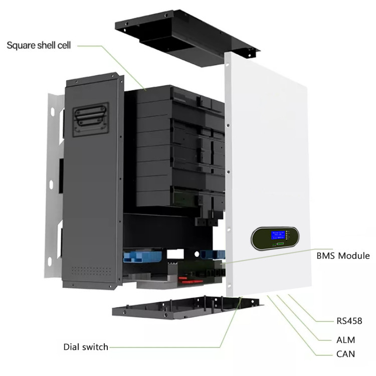 1C Wall Mounted Lithium Battery 100A 51.2v 100ah Residential Power Wall