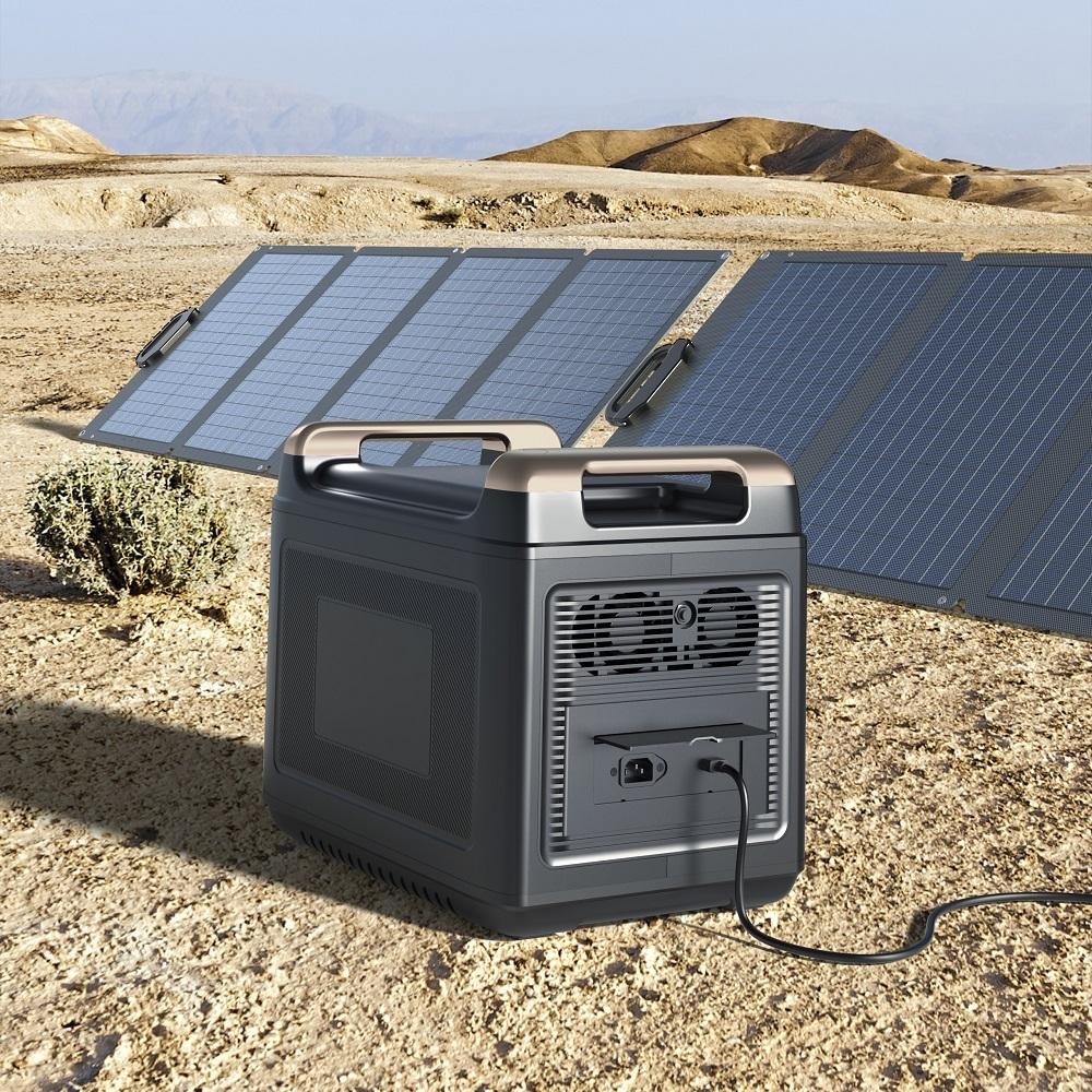 2000w 110v 230v Portable Outdoor Solar Power Station LiFePO4