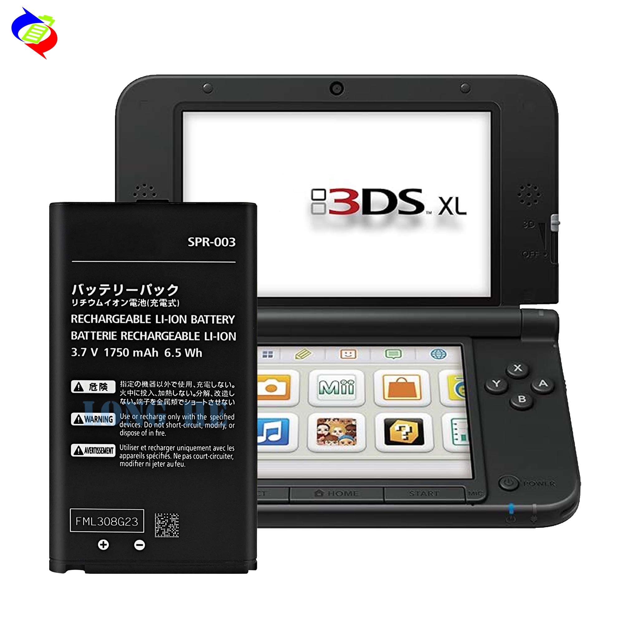 100% Compatible Rechargeable Lithium-ion Batteries for Nintendo 3DS XL/LL SPR-003