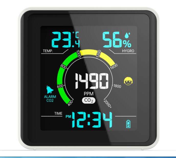 Sound Alarm Air Quality Meter High Sensitive Co2 Monitors For Home DC 5V