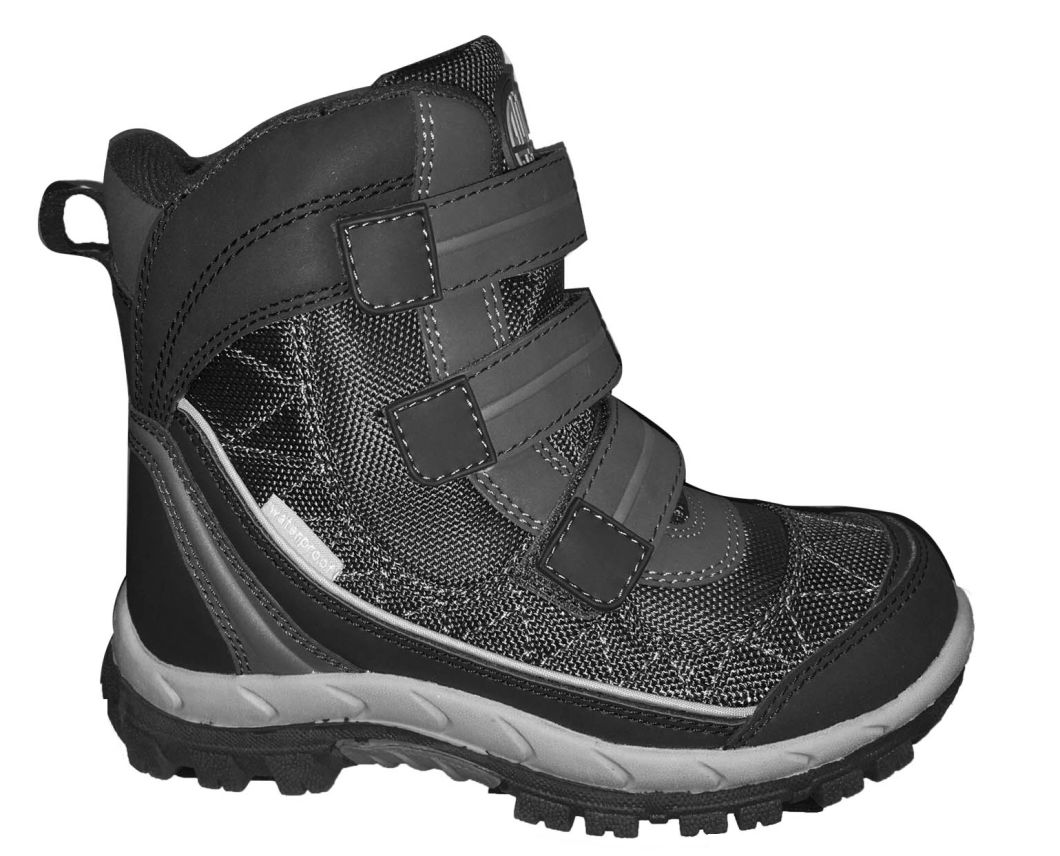 Kids Snow Boots Warm Winter Fur Boots PU Boots Big Velcro Non-Slip Boots Soft Boots Outdoor Boots Anti Slip Boots