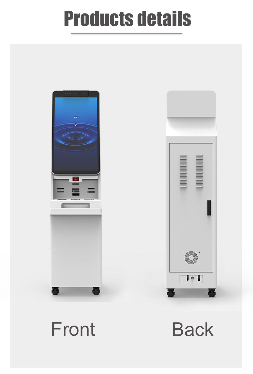 Indoor Cashpayment Self-Service Printer Touch Self Service Kiosk Cash Dispenser