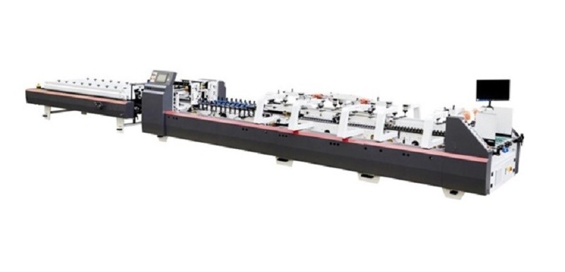 Automatic Large Straight Line Box Folder Gluer, Straight Line Box Folding + Gluing, common box