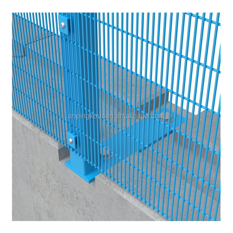 Metal Garden Fence Galvanized and Powder Coated 358 Security Fence Waterproof Fencing