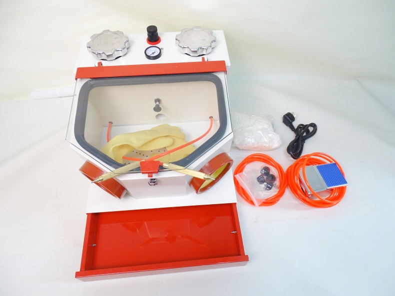 Two Pen Dental Polishing Sanblaster Oral Cleaning Dental Sandblaster With Cabinet