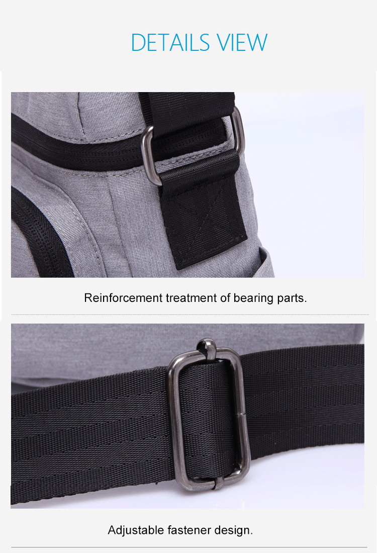 Waterproof Oxford Cloth Single Shoulder Mens Messenger Bag 17*11*25cm