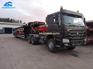 China 12Pcs Tire 60 Ton Q345 Low Flatbed Trailer With ABS Brake on sale