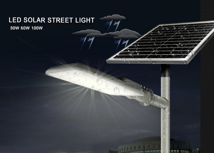 5 Years Warranty 9000Lumen 100W High Power Solar Street Light
