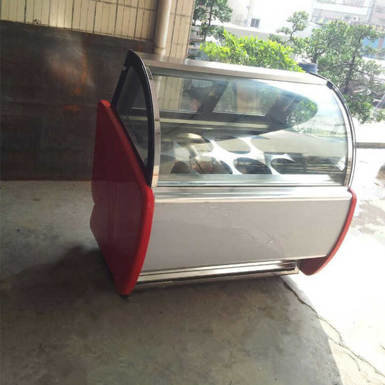 1200*1130*1350mm 12 Pans CE Ice Cream Display Chiller