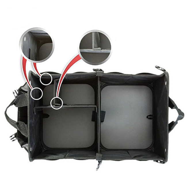 Polyester / Nylon / PVC Car Trunk Organizer Bag Backseat Cargo Totes For Suvs