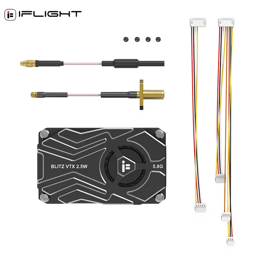 2.5W VTX 5.8Ghz 40CH Spare Parts for FPV Drone VS RUSH FPV TANK SOLO 2.5W With Built-in Microphone MMCX Interface