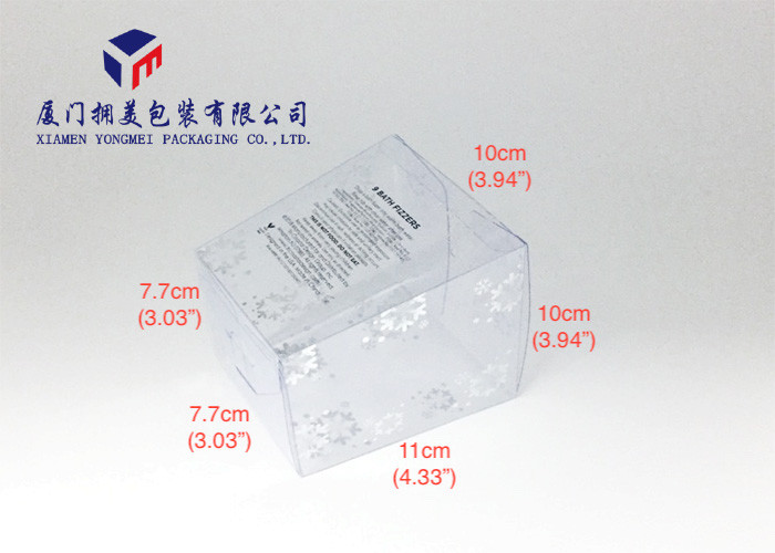 Bath Set Hard Plastic Box Packaging Trapezoid Shape Clear PVC Packaging 11cm Height