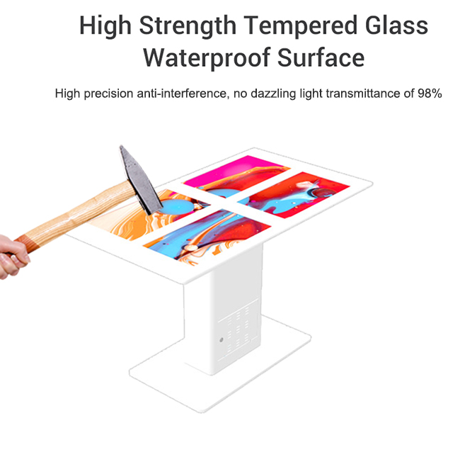 OEM / ODM Interactive Multi Finger Touch Smart Game Table Kiosk Touch Screen Table For COFFEE GAME