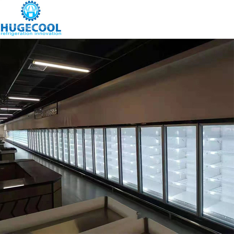 30FT Glass Door Display Commercial Drink Cooler