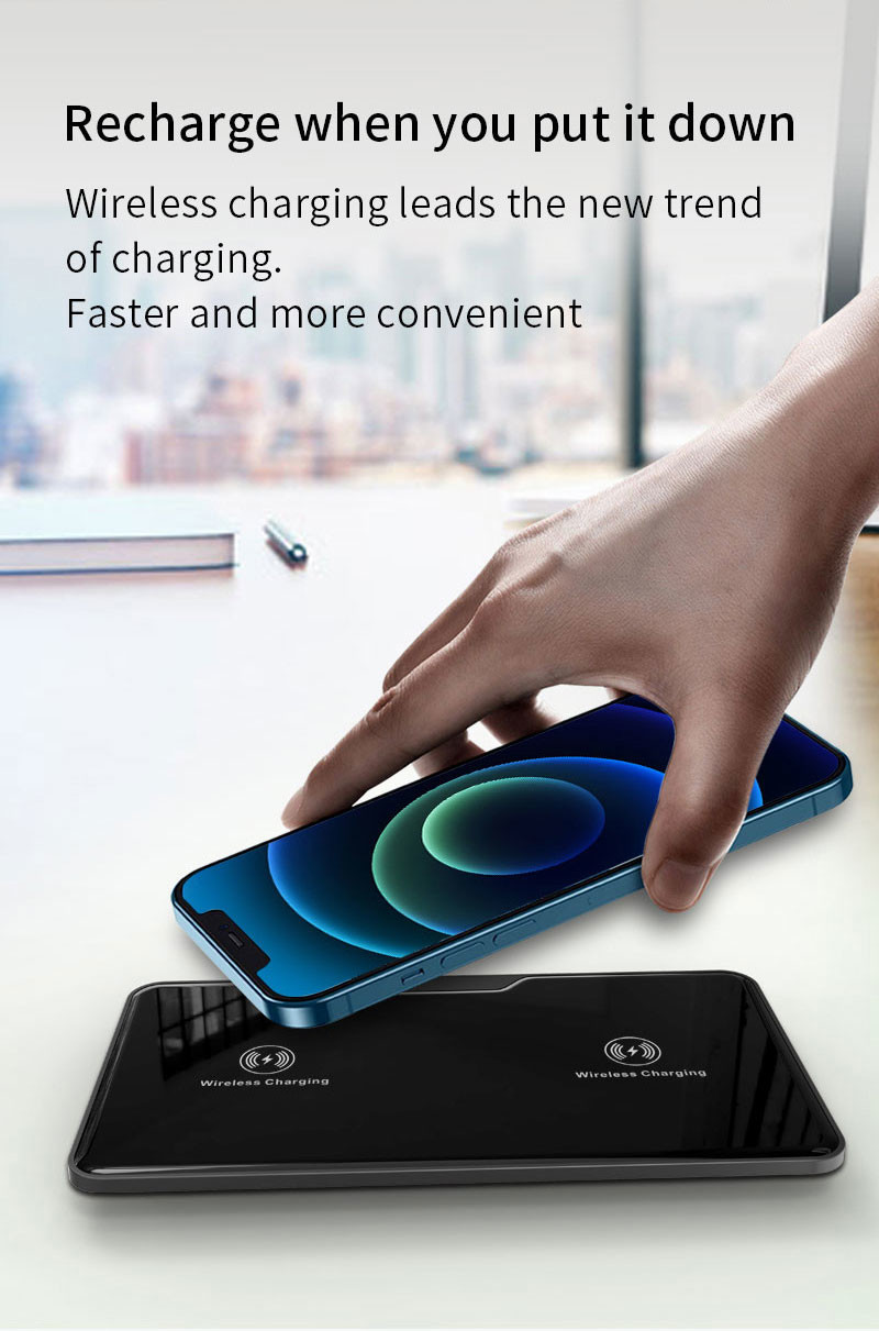 Dual 15W Fast Wireless Charging Pad For S20 S21