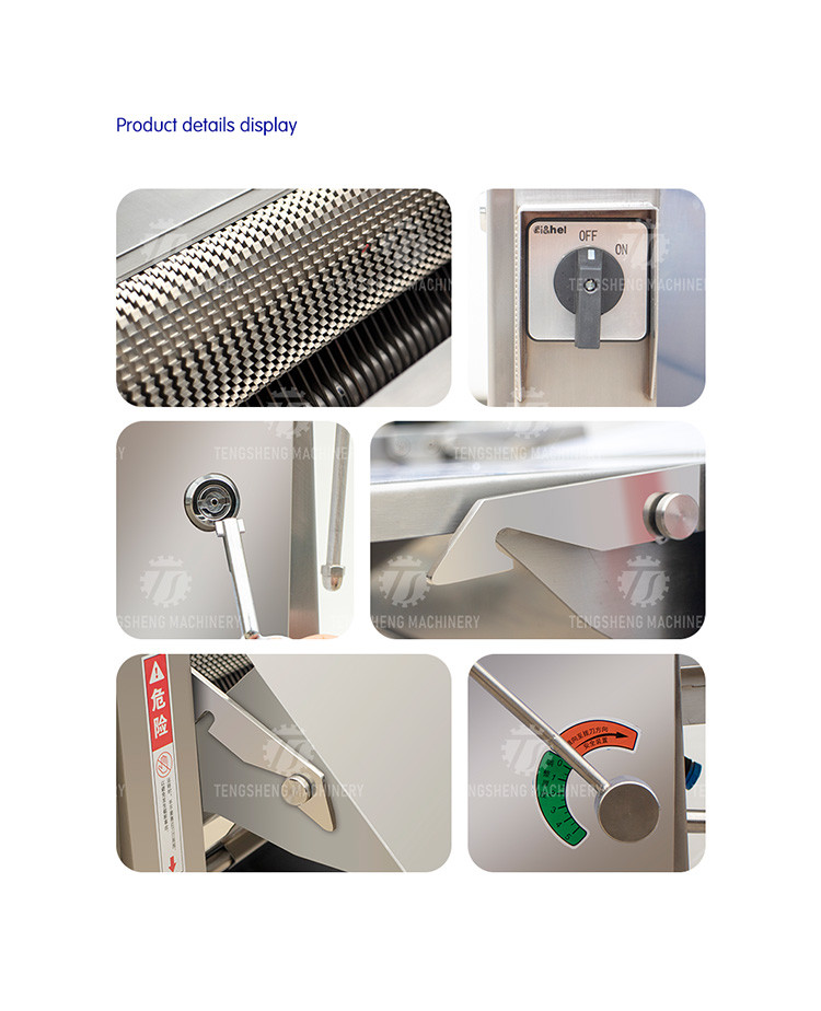 Stainless Steel 18m/min Meat Peeling Machine Beef Skinning Equipment