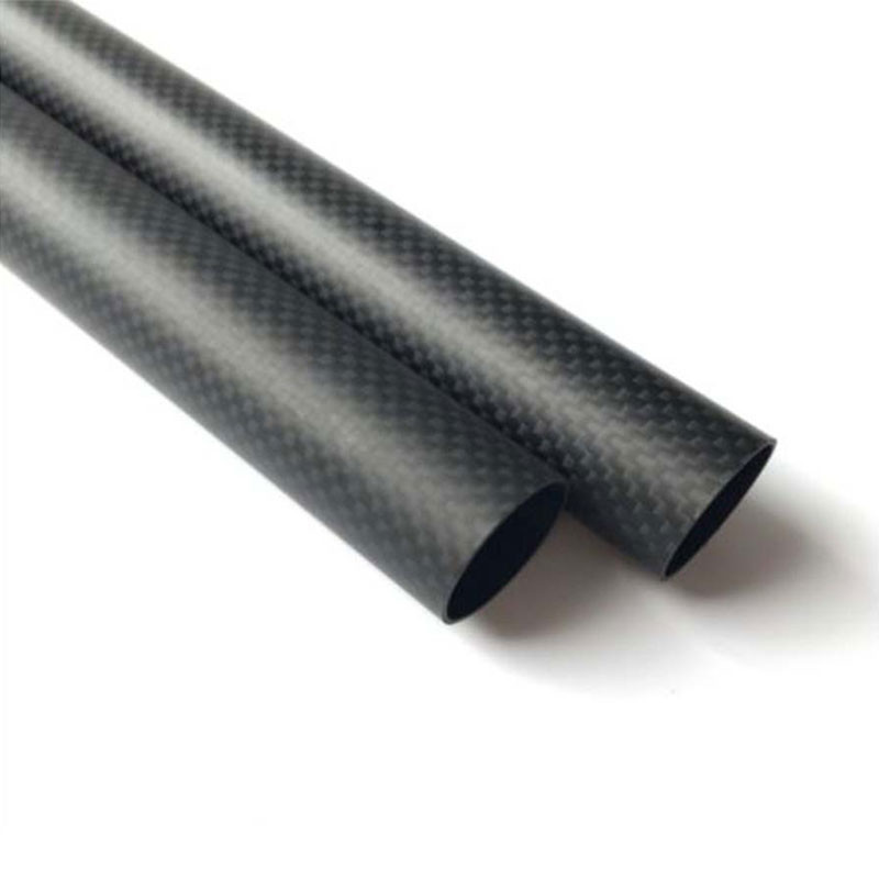 UV Resistant Lightweight Roll Wrapped Prepreg 100% 3K Carbon Fiber Tubes