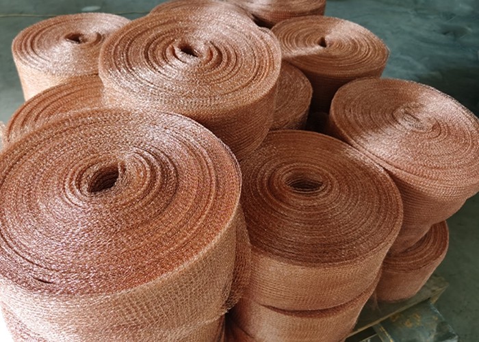 127mm 5 Inch Width 0.23mm Knitted Copper Wire Mesh OEM ODM