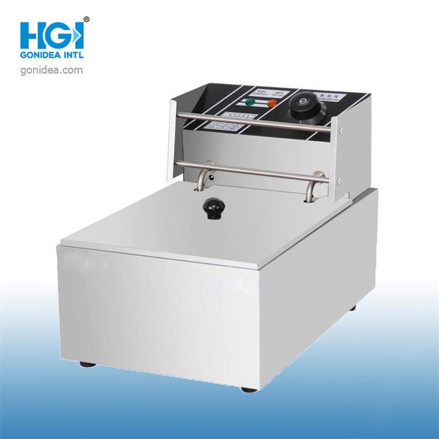 Portable 6L Stainless Steel Electric Fryer Commercial For Chicken Chips