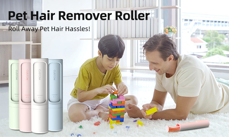 Lightweight Reusable Portable Pet Hair Remover Roller Lint Brush Easy To Use