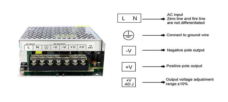 LED Lighting Switching Power Converter AC 100V 240V To DC 24V 100W 4.2A