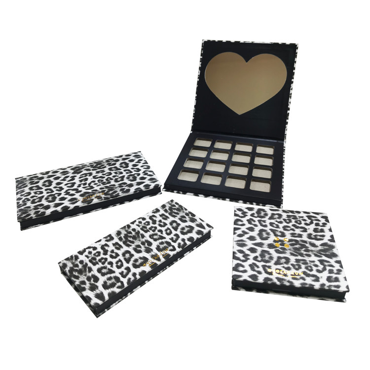 Cmyk Printing Cardboard Make Up Packaging Box Cosmetic Magnetic Lid Eyeshadow Palette Box
