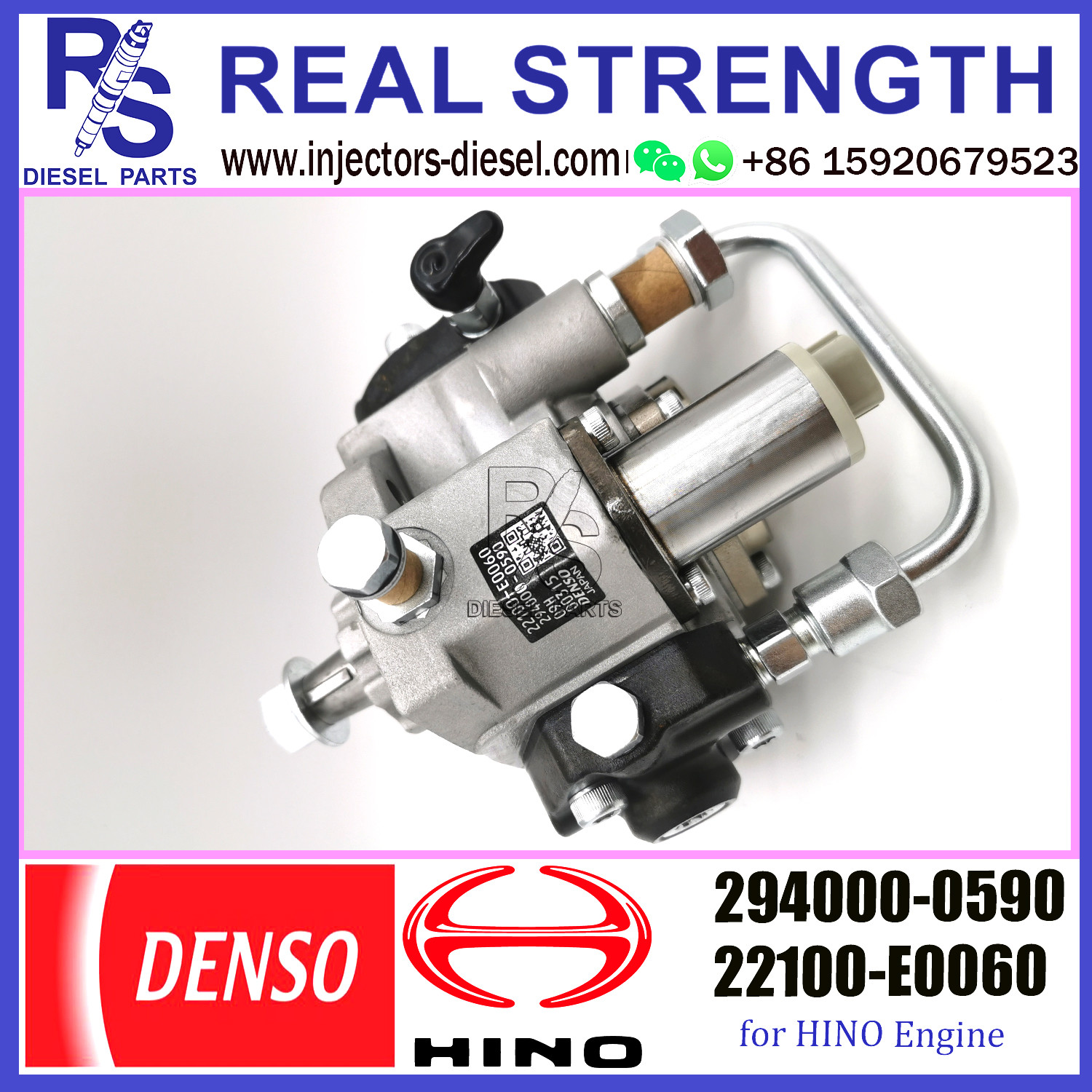 DENSO pump Diesel Engine Fuel Pump Assembly 294000-0590 22100-E0060 22100-E0067 FOR HINO N04C ENGINE