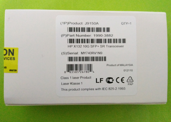 Optical Fiber Module 1 year warranty J9150A SFP+ 850NM 300M 10G