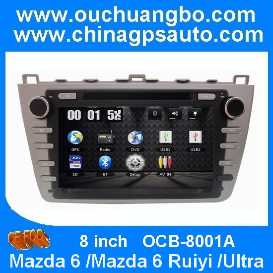 Ouchuangbo Auto GPS Navigation for Mazda 6 /Mazda 6 Ruiyi /Mazda 6 Ultra Car Radio DVD VCD USB SWC OCB-8001A