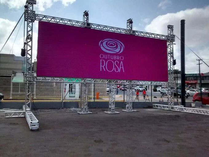 Flex Curved Portable LED Video Wall Display Hire , Big LED Panel Screen Outdoor