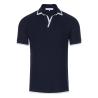 Buy cheap Dark Blue Mens Trendy T Shirts V Neck Collar Fabric Weight 180 Grams Customized from wholesalers