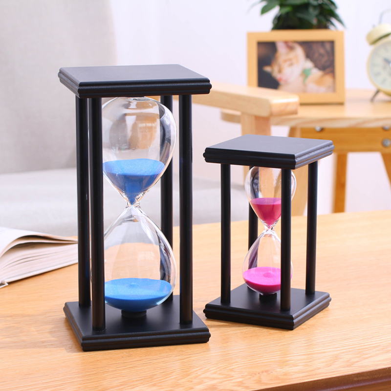Home / Office Decor Wooden Hourglass 60 Minutes Sand Timer