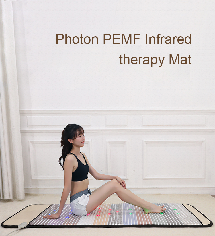 Customized Amethyst Crystal Far Infrared Heating Mat Ray Pad 200W