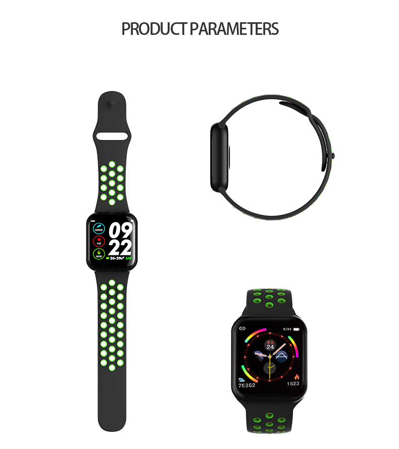 Zinc Alloy Silicone Strap Smart Watch 180mAh IOS Touch Screen Electronic Android